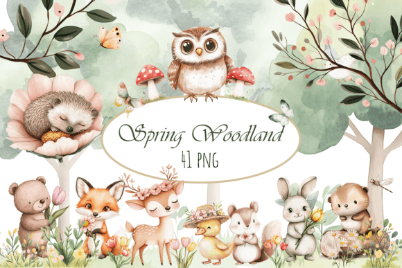 Download Spring Woodland Clipart, Spring Forest - Forest Collection