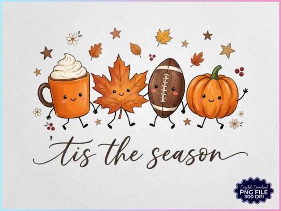 Download Tis the Season Autumn Fall Cartoon PNG - Autumn Collection