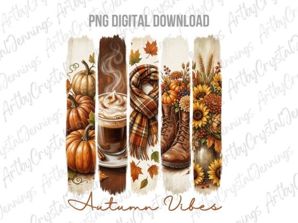 Download Cozy Autumn Vibes Fall Brushstroke PNG - Autumn Collection
