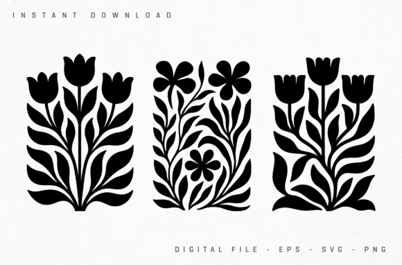 Download Botanical Cutout Art Modern Abstract Set - Modern abstract Collection