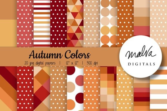 Download Autumn Colors Geometric Patterns - Autumn Collection