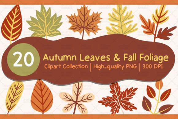 Download Autumn Leaves Fall Foliage Clipart Set - Autumn Collection
