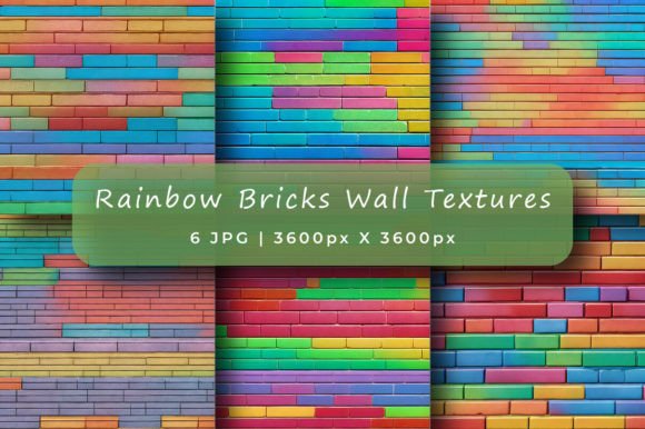 Download Rainbow Brick Wall Texture Backgrounds - Texture background Collection
