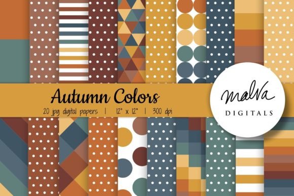 Download Autumn Colors Geometric Patterns - Autumn Collection