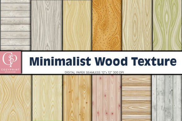 Download Minimalist Wood Texture Digital Paper - Minimalist wood Collection