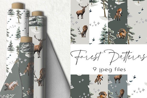 Download Patterns, Forest Patterns, Deers Pattern - Forest Collection