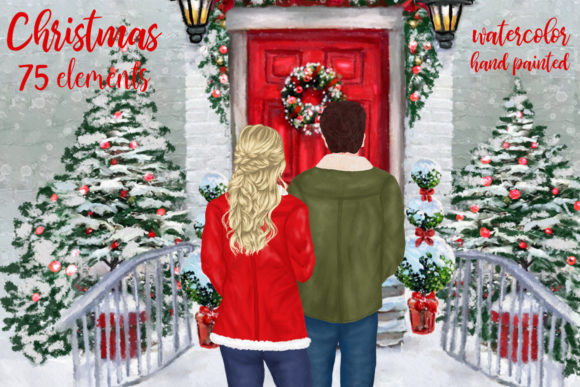 Download Christmas Couples  Clipart Xmas Scenery - Scenery Collection