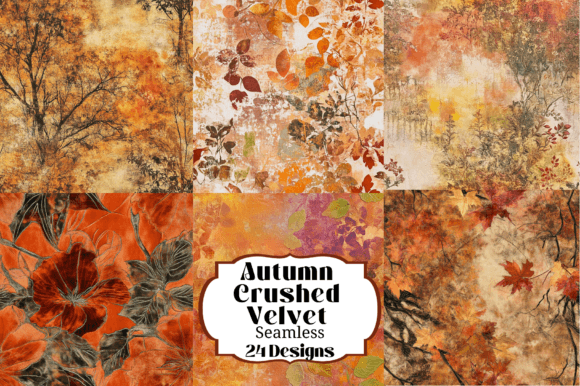 Download 24 Embossed Velvet Autumn Fall Colors - Autumn Collection