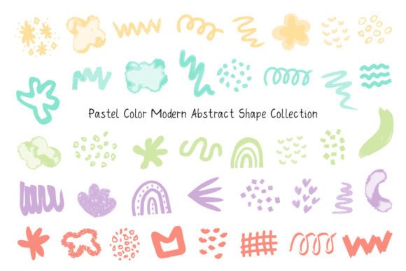 Download Pastel Color Modern Abstract Shape - Modern abstract Collection