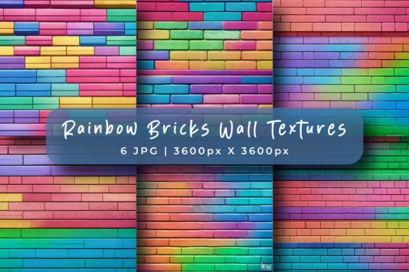 Download Rainbow Brick Wall Texture Backgrounds - Texture background Collection